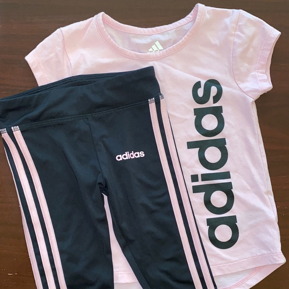 Toddler girls adidas Capri & T-shirt set